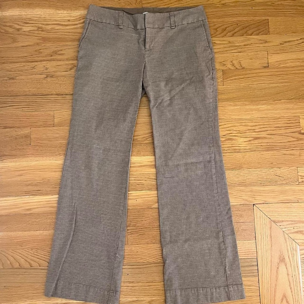 GAP Tan/Grey Light Academia Low Rise Trousers Straight leg